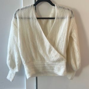 Sezane sweater with eyelid detailing, mint condition